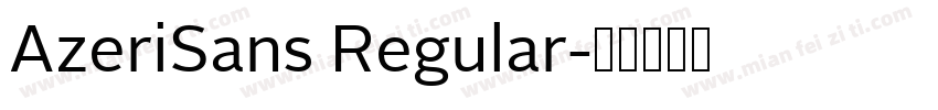 AzeriSans Regular字体转换